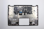 Верхняя панель с клавиатурой (топкейс) для ноутбука Lenovo Yoga 720-13IKB серая, с подсветкой, раскладка - русская (5CB0N68007)