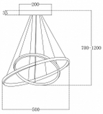 Подвесной светильник Escada Euler 10228/2LED