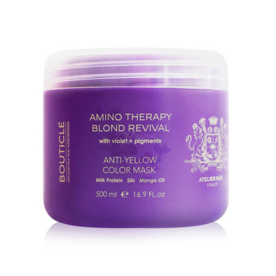 Восстанавливающая маска с анти-желтым эффектом для осветленных волос Bouticle Anti-Yellow Color Mask