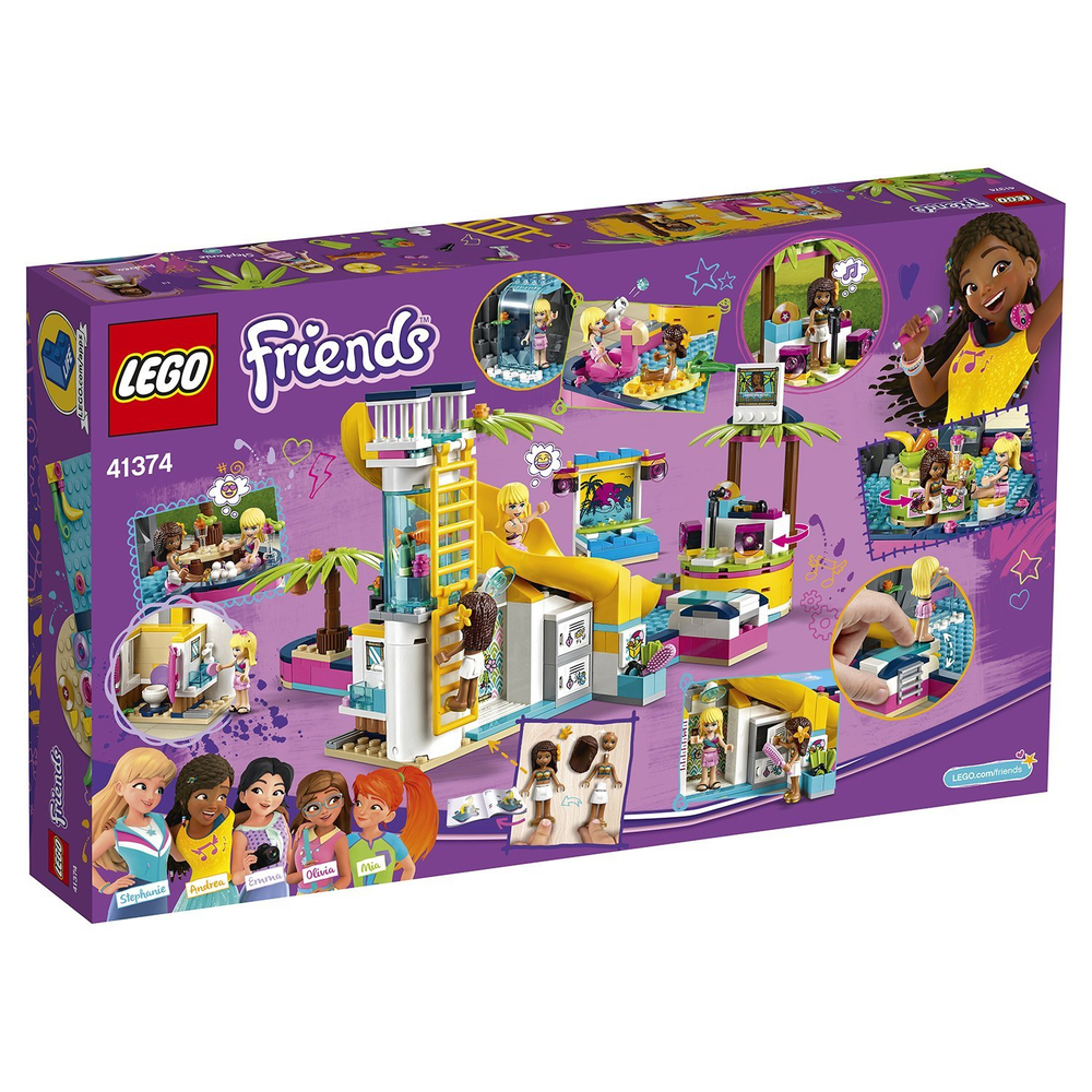 LEGO Friends: Вечеринка Андреа у бассейна 41374 — Andrea's Pool Party — Лего Френдз Друзья Подружки