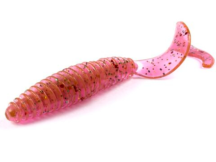 Слаги съедобные искусственные Lucky John ULTRAWORM Curly 4in (76.2 мм), цвет S14, 5шт.