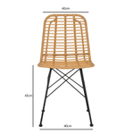 Стул vetle flat, ротанг