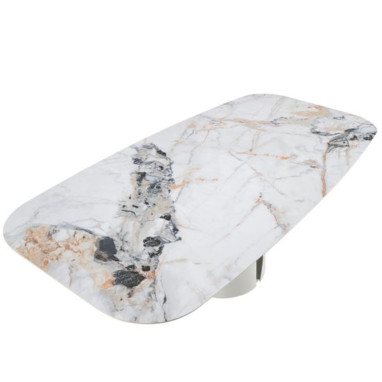 Обеденный стол 1135/DT957 из керамики в мраморной отделке Oval Barrel Испания