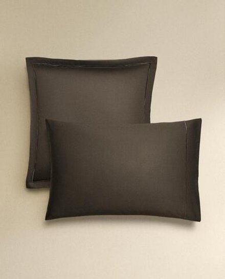 ZARA HOME (300 НИТЕЙ) НАВОЛОЧКА ИЗ ХЛОПКА, ПЕПЕЛЬНЫЙ