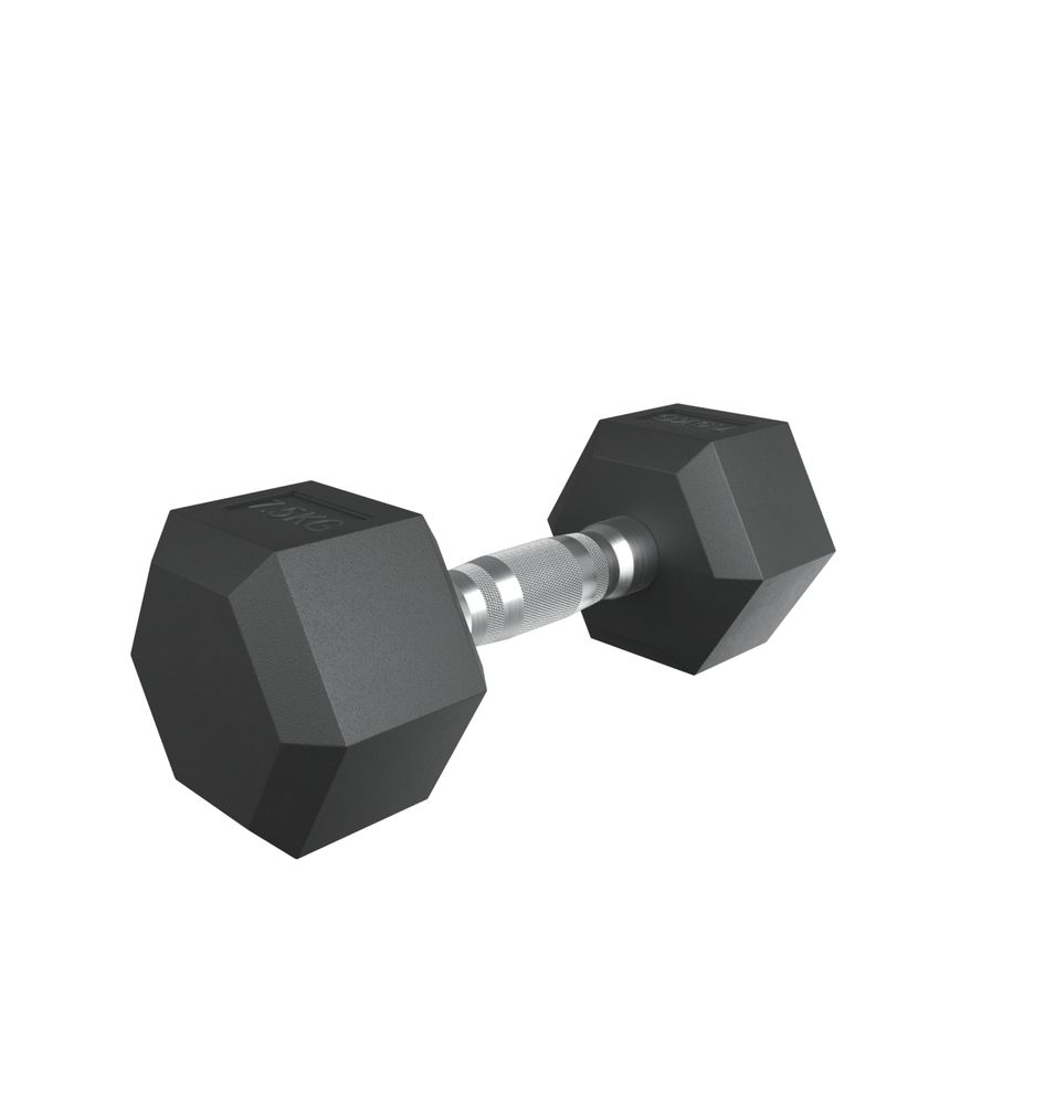 Гантель гексагональная UNIX Fit обрезиненная 7,5 кг / шт.