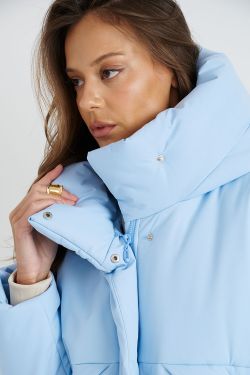 Куртка зимняя на утеплителе Isosoft голубого цвета