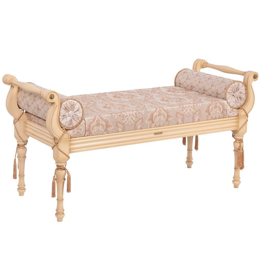 Банкетка Флоренция Айвори Каледония Даймонд Бисскоти