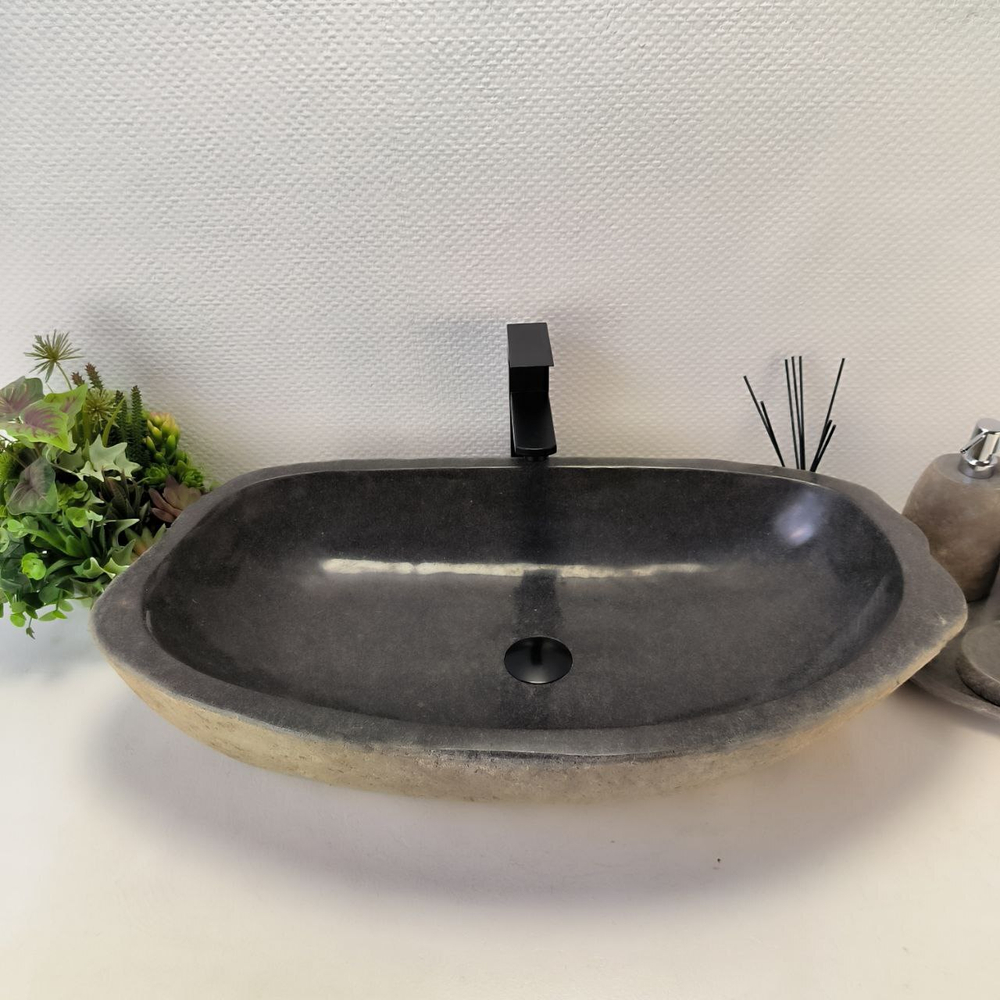 Раковина из речного камня RS-63532 (75*43*17) 0125