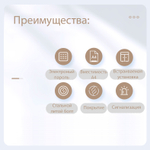 Сейф DELI "ET550" электронный замок + ключ, 350х250х250 мм, 5,9 кг, черный