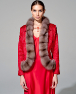 Жакет с меховой отделкой "Княжна"