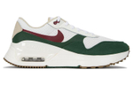 Nike Air Max Systm shock absorption, non-slip, wear-resistant, low-cut sports casual shoes, white and green