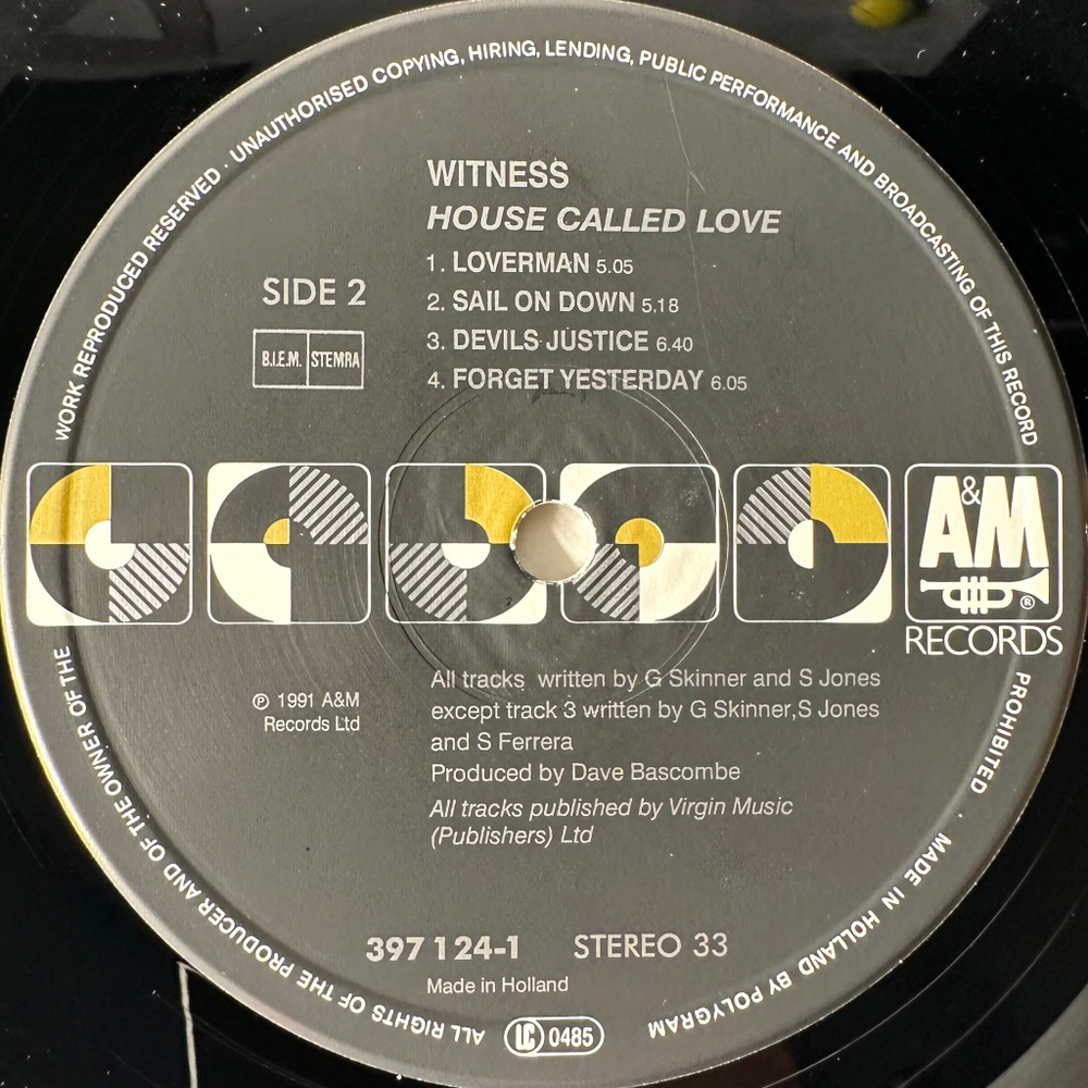 Witness – House Called Love (Голландия 1991г.)