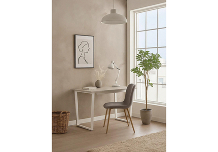 Стол деревянный Woodville раскладной Лота Лофт 120 25 мм юта, белый матовый, ножки белые