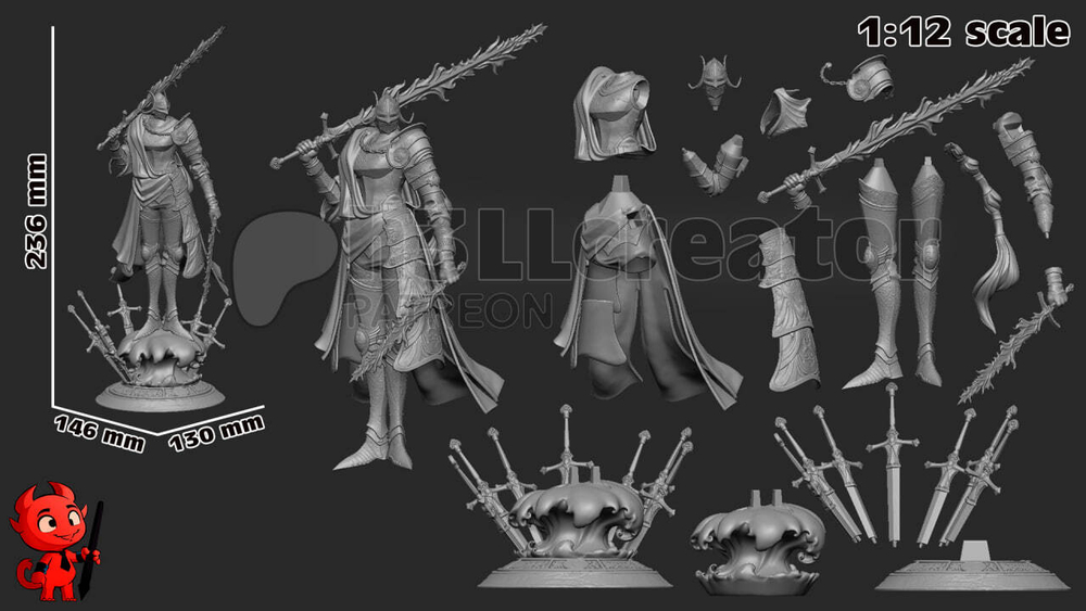 Фигурка Королева Реннала Полнолунная Rellana from Elden Ring