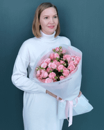 Кустовая пионовидная роза Мадам Бомбастик,9 шт(00424)