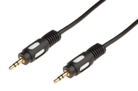 Шнур Jack 3.5мм "шт" стерео - Jack 3.5мм "шт" стерео "позолоченный" OD5.0мм