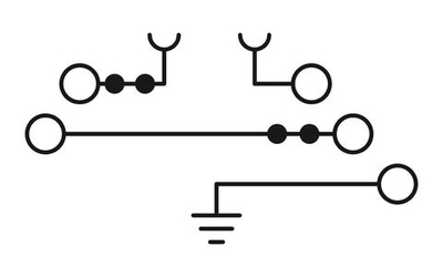 3214365 - UT 4-PE/L/TG - Многоярусный клеммный модуль