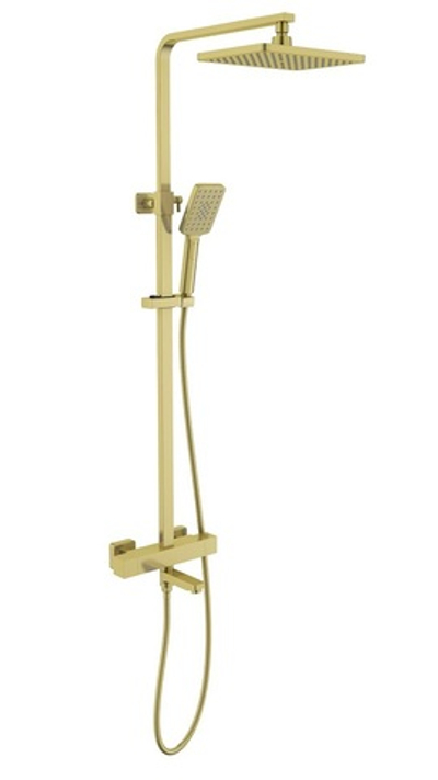 Душевая система Timo Tetra-Thermo SX-0169/17 с термостатом, золото матовое