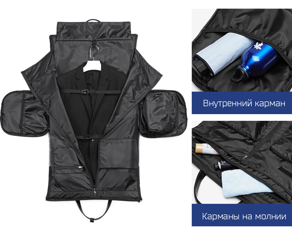 Сумка дорожная Ozuko 9288 Black