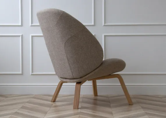 Кресло Ellipse E8.1 (бежевый, рогожка)