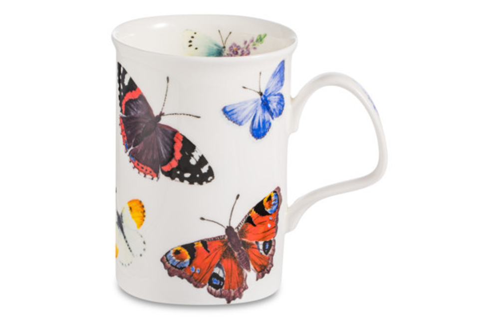 Кружка 320мл Roy Kirkham Сад бабочек Крапивница и Павлиний глаз Ланкастер