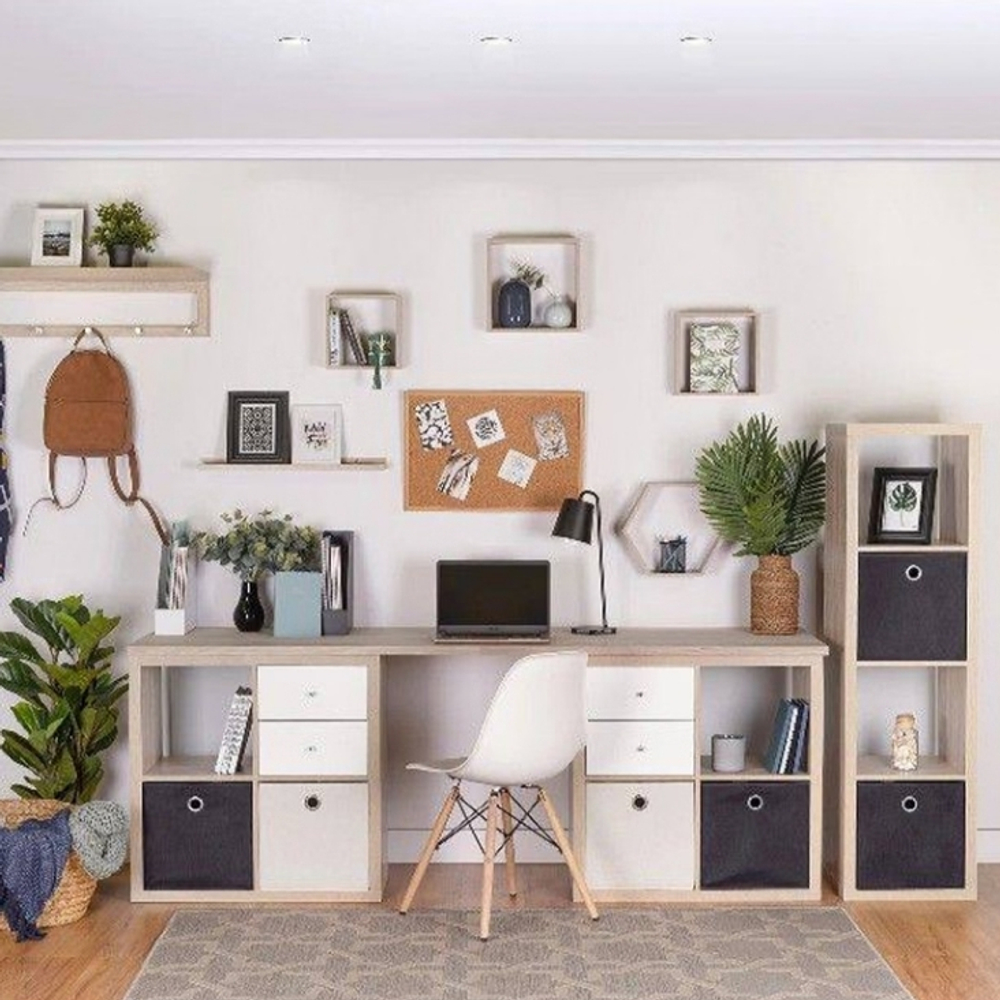 Cтеллаж Фора 4, 77*38*77 см, дуб беленый