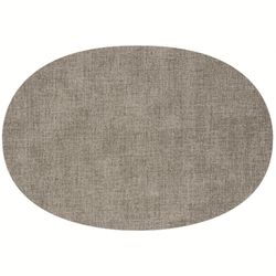 Салфетка подстановочная овальная двухсторонняя Fabric, серая