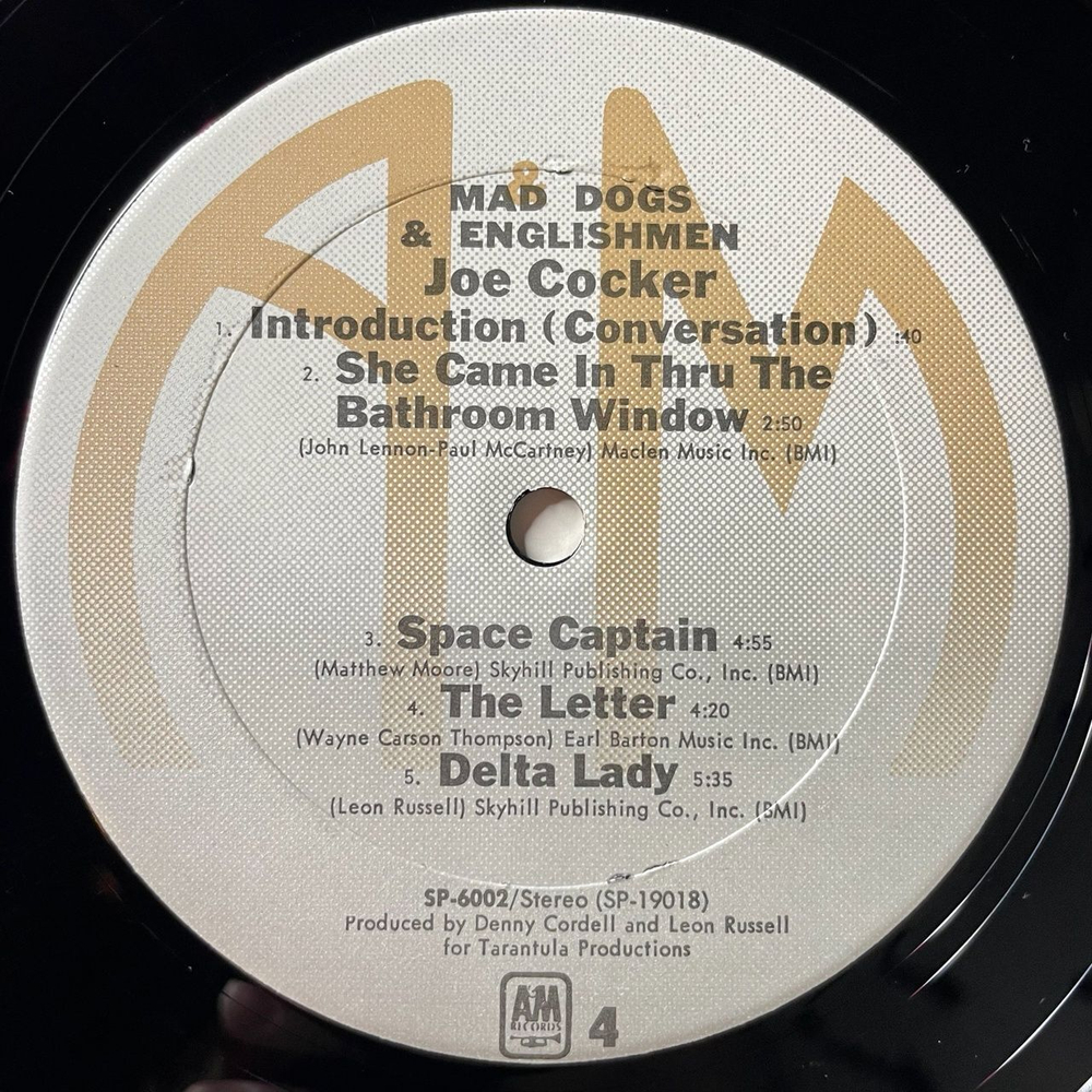 Винтажная виниловая пластинка LP Joe Cocker Mad Dogs and Englishmen (USA 1974) Honky Tonk Women