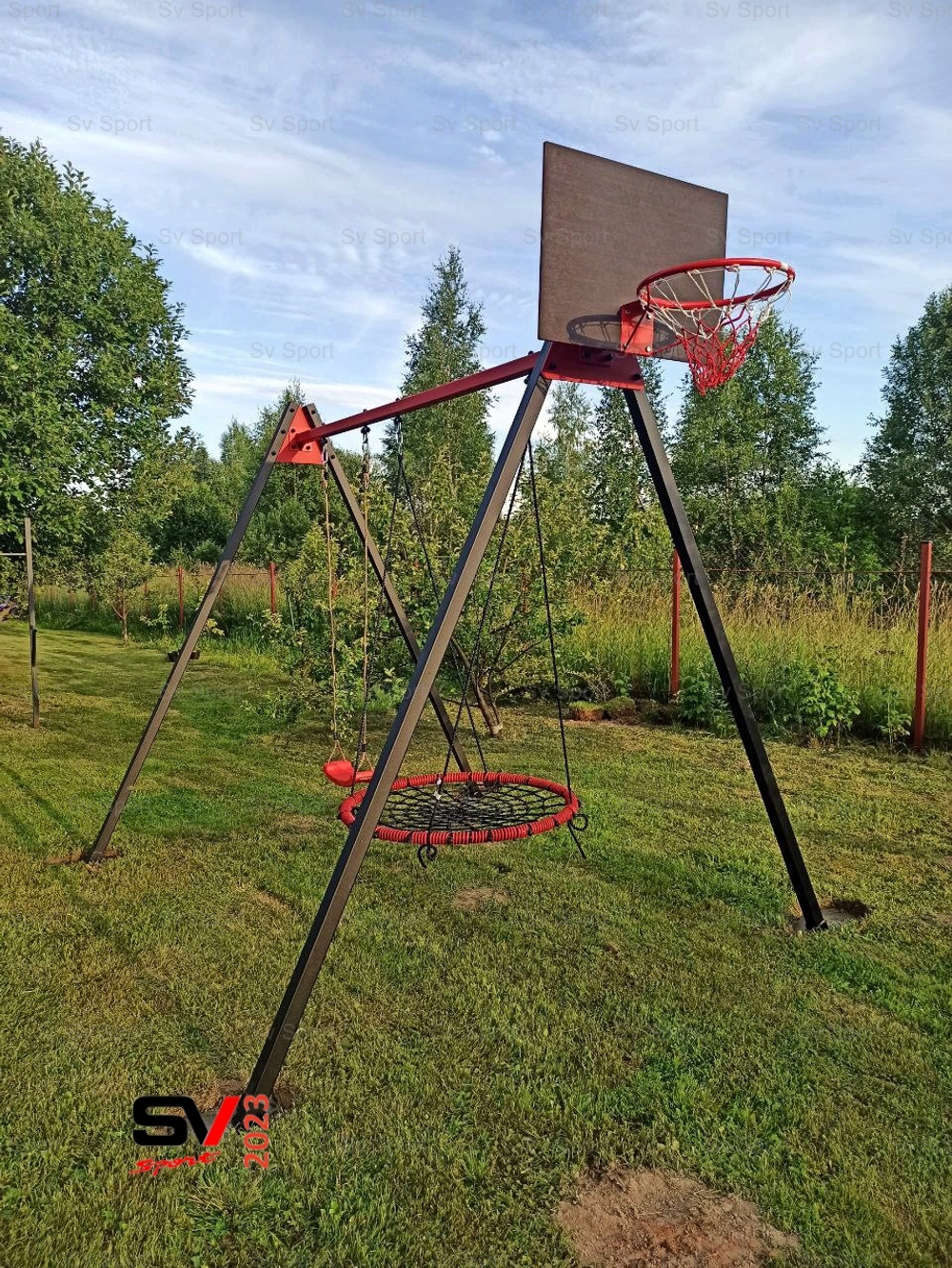 Монтаж уличных качелей Sv Sport