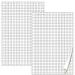 Блокноты для флипчарта BRAUBERG, КОМПЛЕКТ 5 штук, 20 листов, клетка, 67,5х98 см, 80 г/м2, 124097
