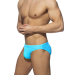 Мужские однотонные классические плавки (Размер: XXL) (Цвет: голубой)