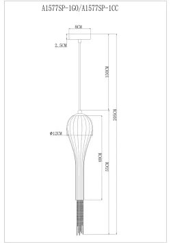 Подвесной светильник Arte Lamp WATERFALL