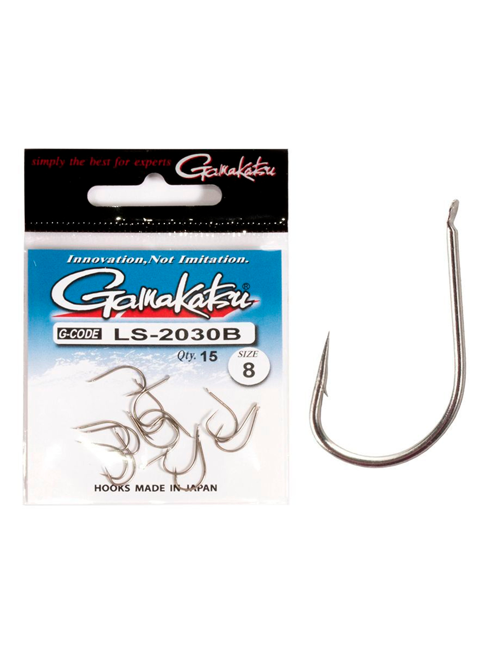 Крючки Gamakatsu LS-2030B NEW LABEL HOOKS BRONZE размер 08 (упк.15шт.)