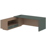 Стол руководителя угловой с тумбой VELION