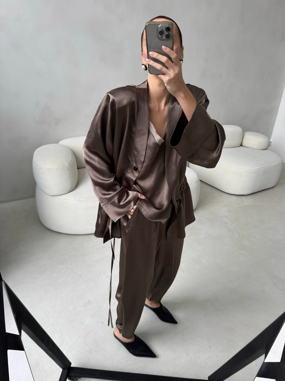 Кимоно Ацетат (кофейный хаки)