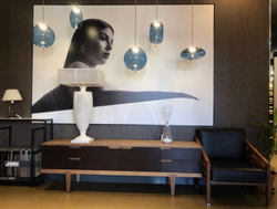 Подвесной светильник Knot C copper/blue