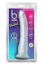 Прозрачный фаллоимитатор-реалистик Glisten - 22,2 см. (Цвет: прозрачный)