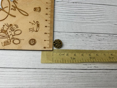 Пуговица ОРНАМЕНТ 12мм антик