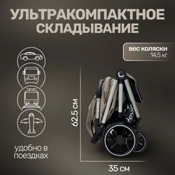 Прогулочная коляска для двойни BubaGO DUO X