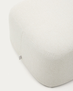 Пуф Martina из шенилла цвета экрю 123 x 85 см