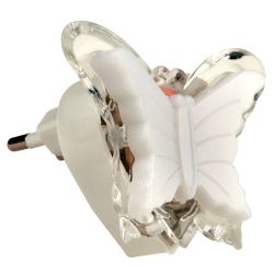 DTL-308-Бабочка-RGB-3LED-0.5W Светильник-ночник. Без выключателя. Блистер