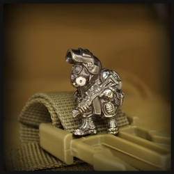 Бусина "Сталкер.Метро" для темляков или браслетов , латунь