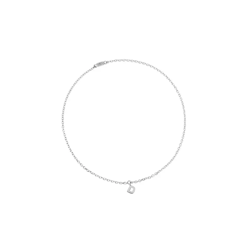 Вечный браслет Персонализация с Буквой – Белое золото