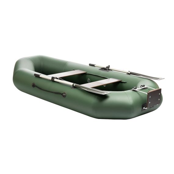 Лодка Тонар Шкипер 260НТ навесной транец (зеленый)
