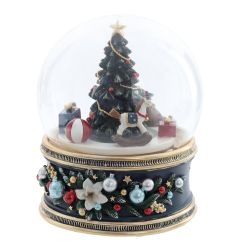 GAEM Фигурка декоративная "Рождество" в стекл шаре (муз, движ, ААх3,н/п), L11 W11 H14 см