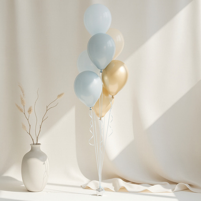 Фонтан шаров "Голубой песок"