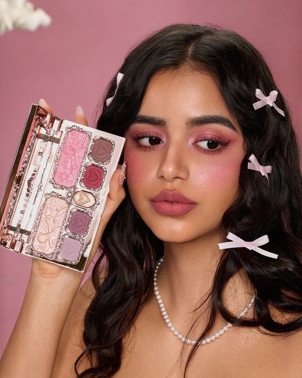 Палетка для лица Flower Knows Strawberry Cupid Makeup Palette - S02 Cupids Mischief