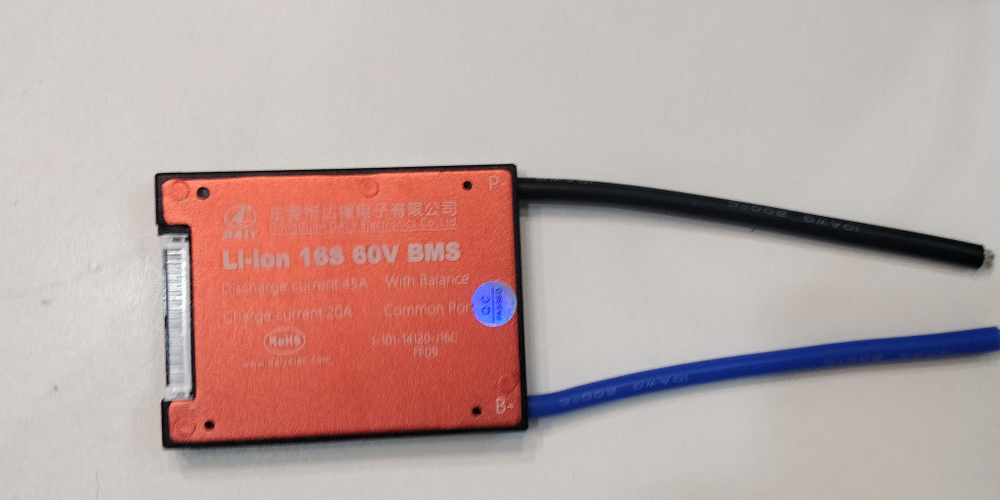 Плата контроля BMS Li-ion 16S 60V 45A