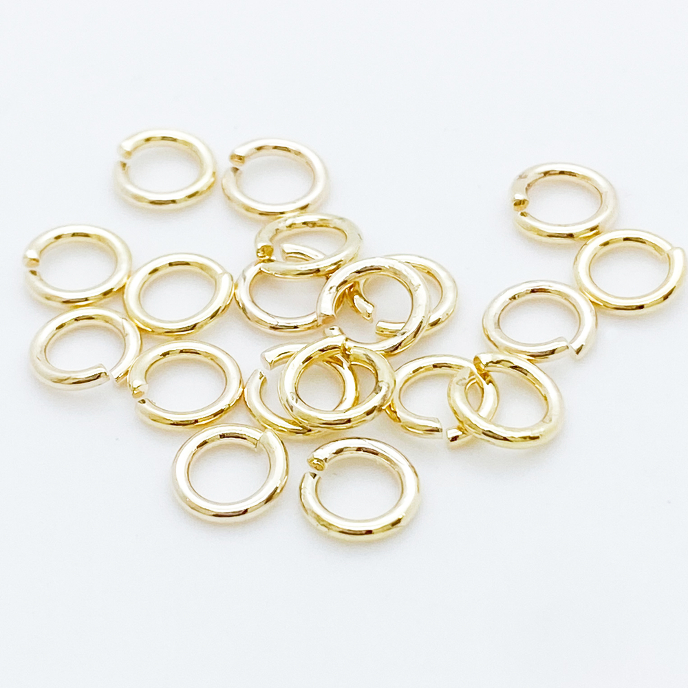 Колечки соединительные, цвет золото, размер 7 мм, толщина 1,2 мм, цена за 10 шт