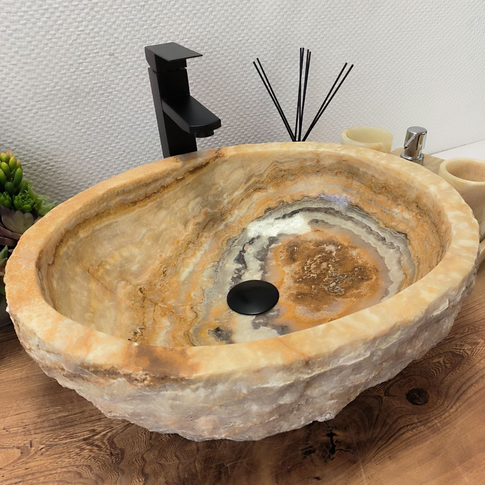 Раковина из оникса Erozy Yellow EO-62584 51*42*15 0105